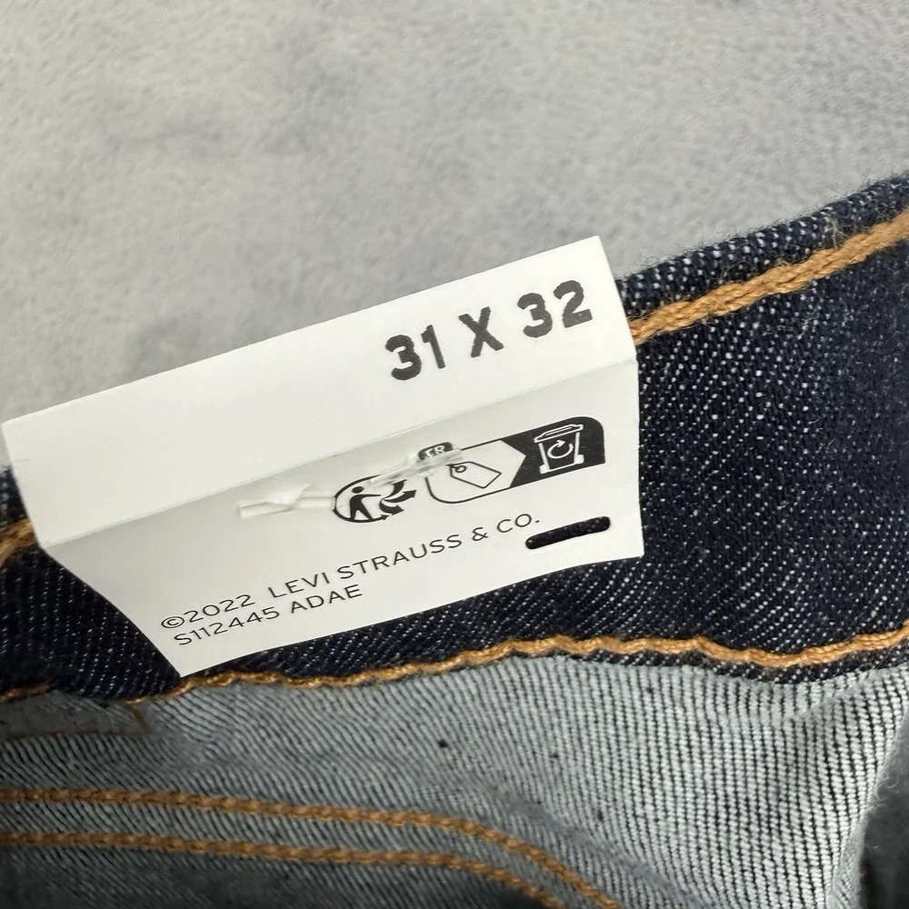 Levis 514 Jeans Mens W31 L32 Straight Fit Flex Stretch Performance Dark Wash
